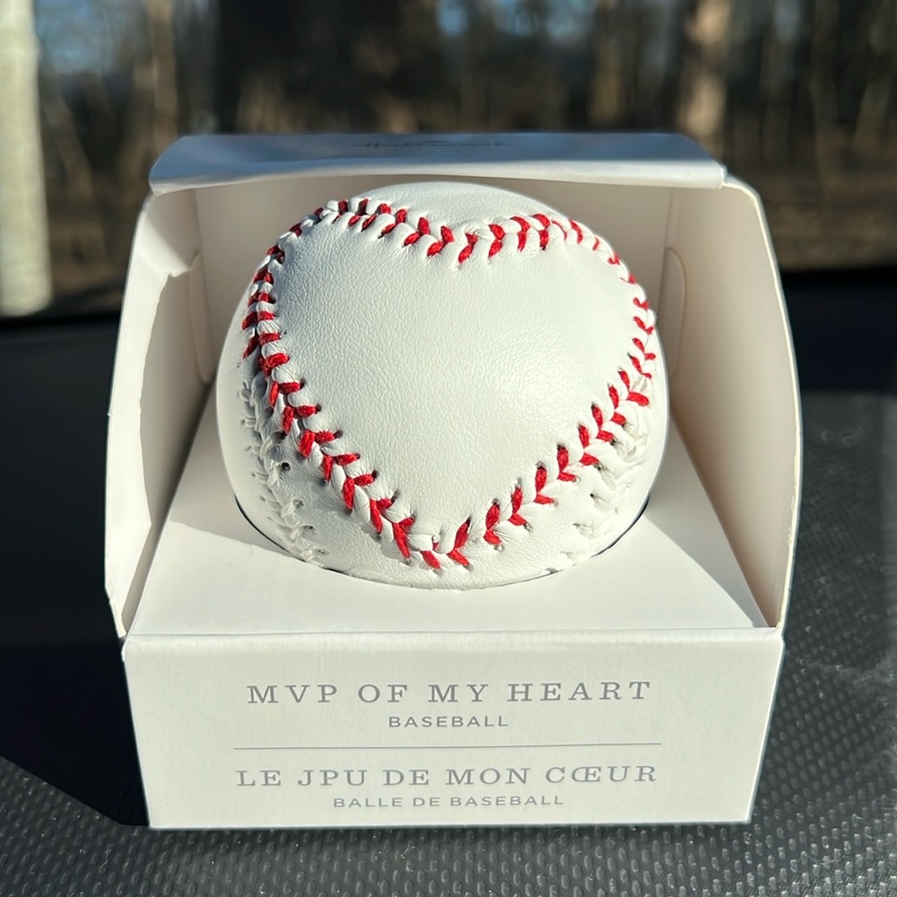 Hallmark MVP OF MY HEART stitched baseball